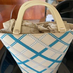 Brand new Talbots bag blue and white